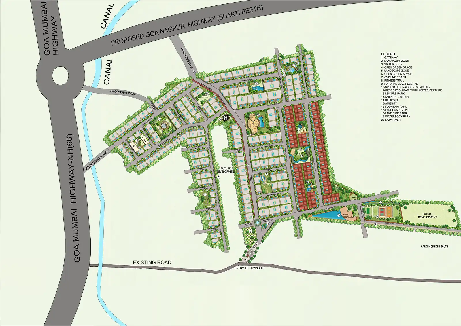Master Plan Garden of Eden Villa Plots